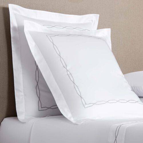 Greenville Embroidered Euro Sham FretteNA