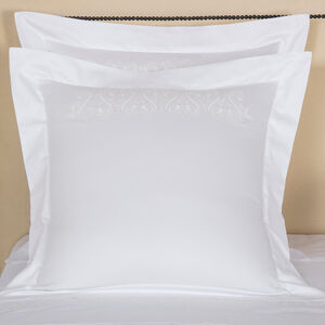 slide 1 Ornate Medallion Embroidered Euro Sham