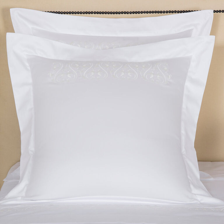 slide 1 Ornate Medallion Embroidered Euro Sham
