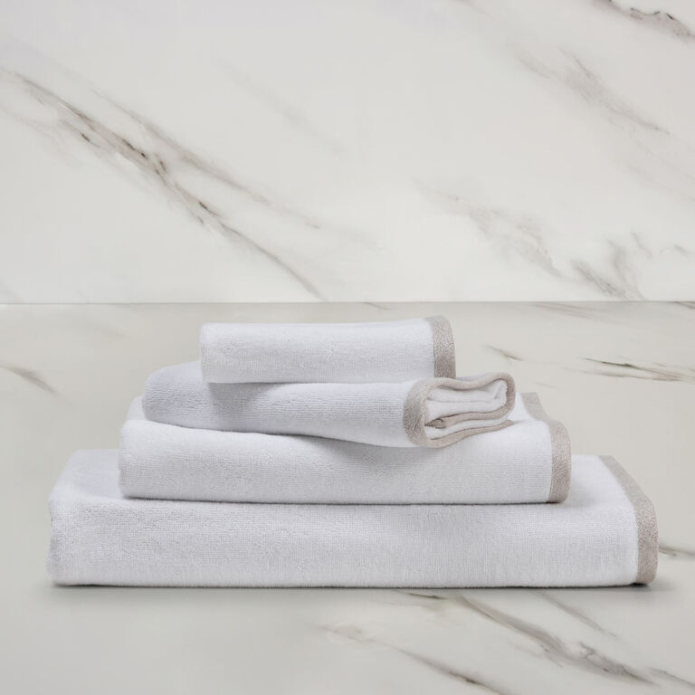 slide 1 Light Terry and Linen Crepe Hand Towel