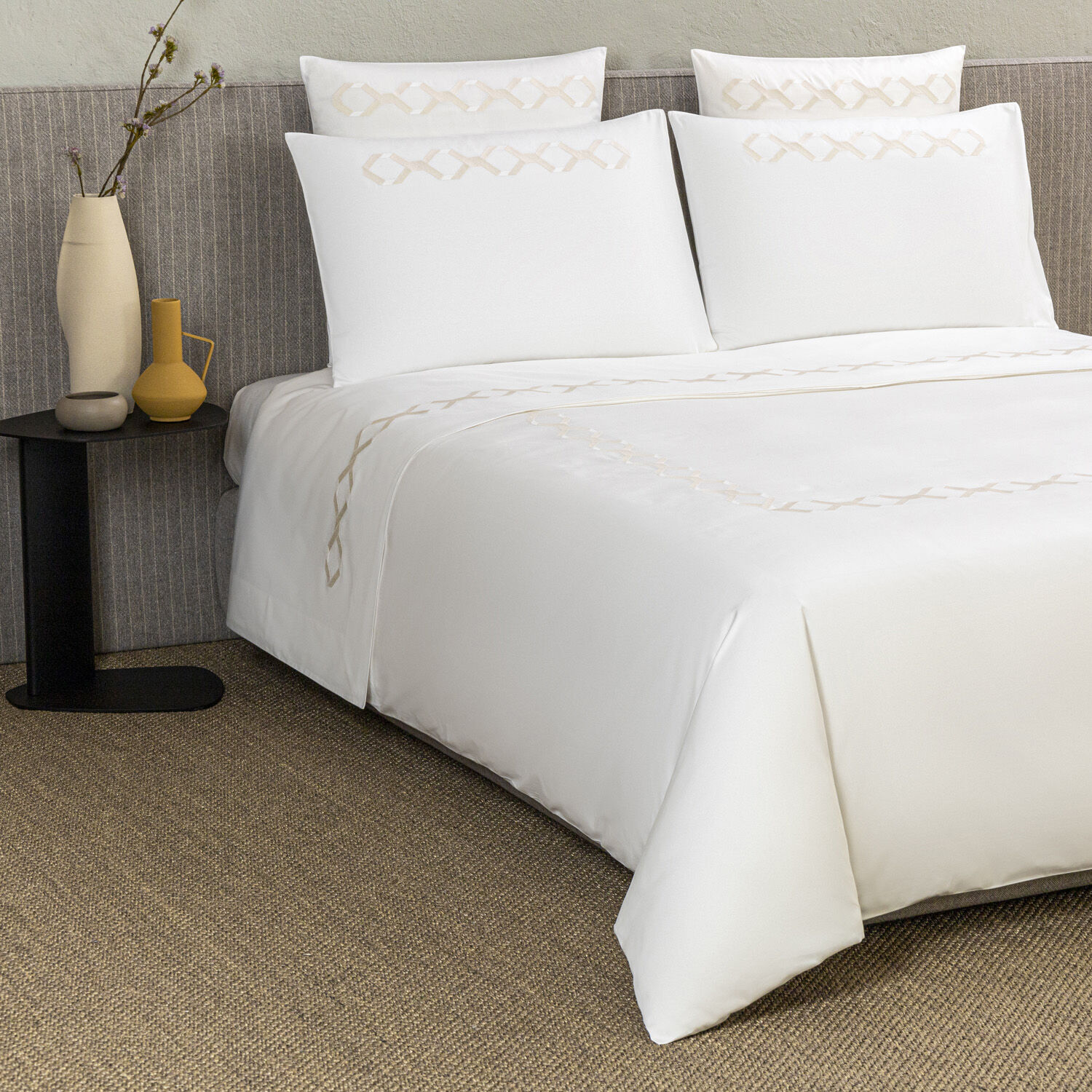 Continuity Embroidered Euro Sham Frette