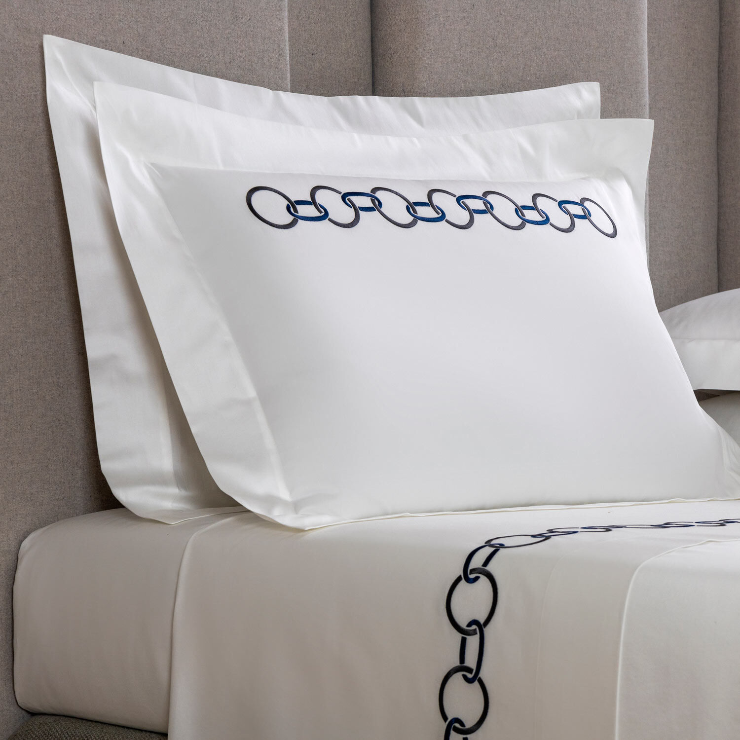 Links Embroidered Boudoir Sham