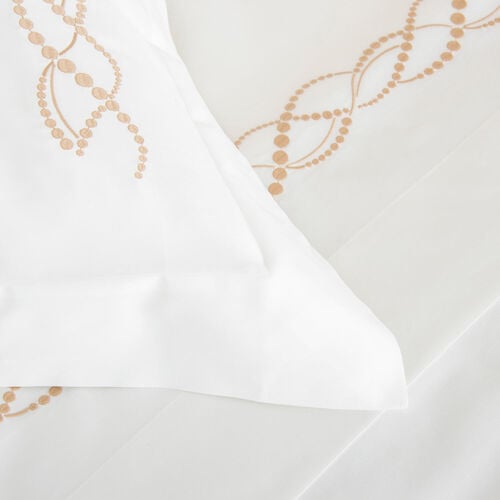 Pearls Embroidered Euro Sham
