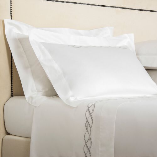 Pearls Embroidered Sham