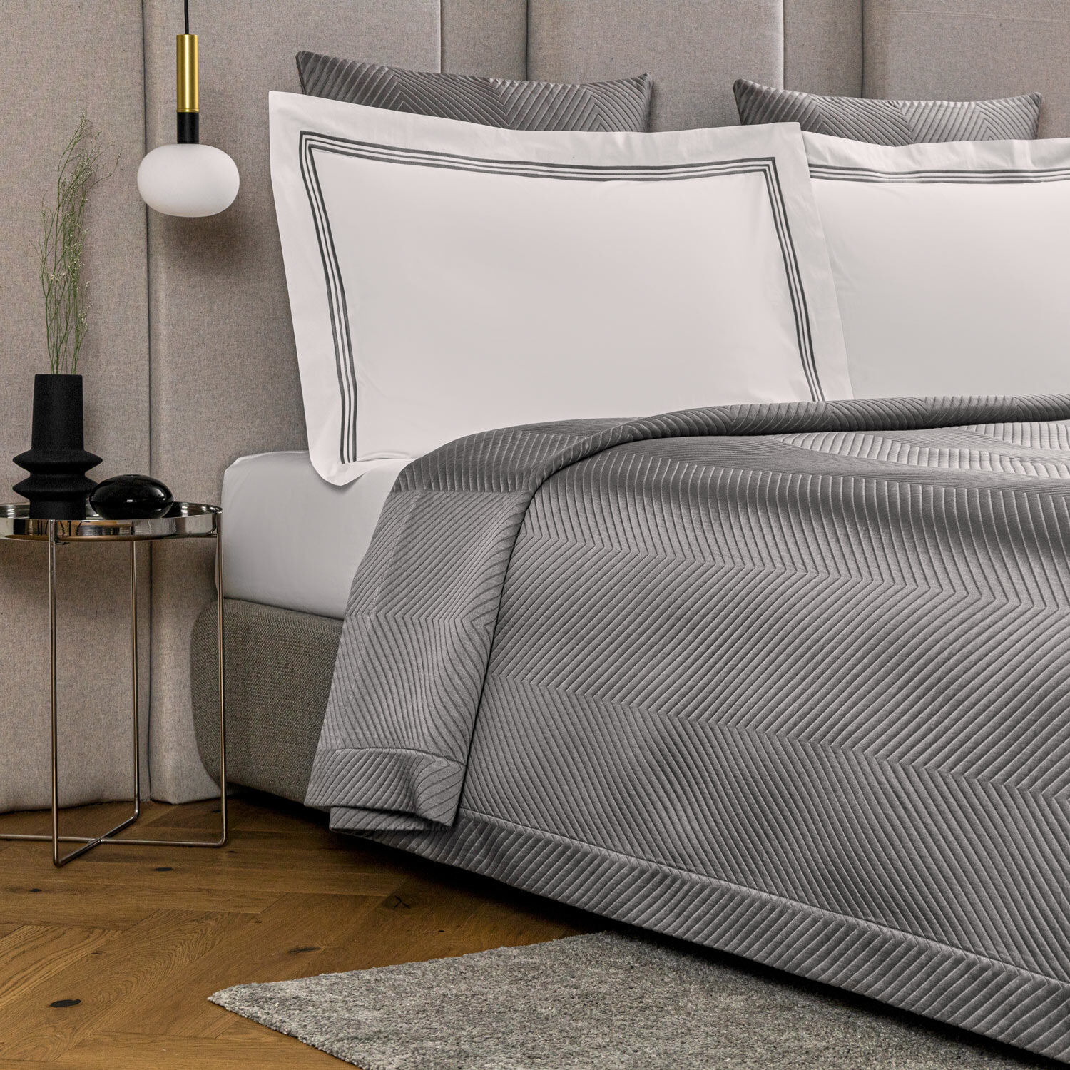 slide 2 Luxury Herringbone Bedspread