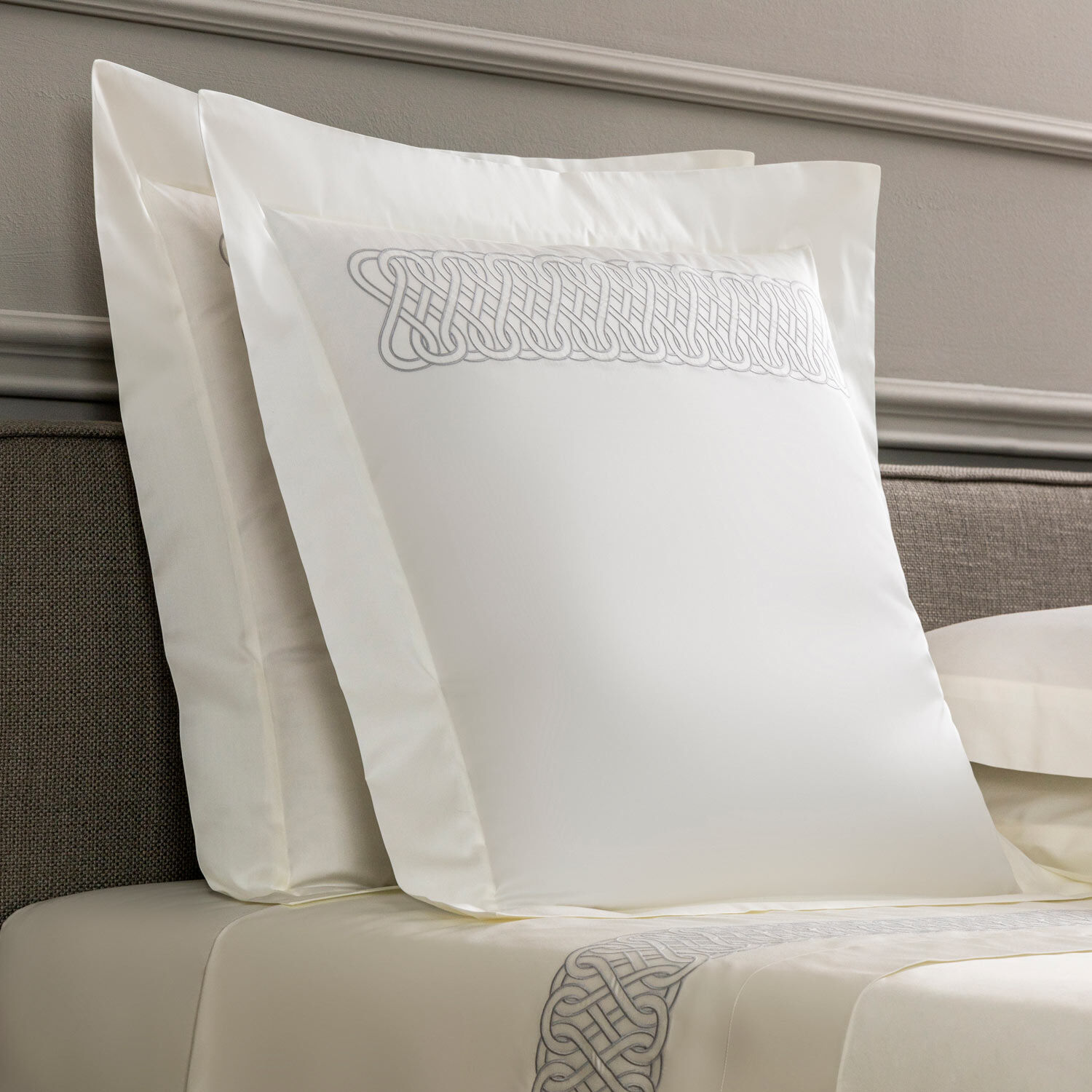 Auspicious Embroidered Euro Sham
