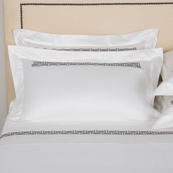Basket Weave Embroidered Sham