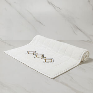 slide 1 Twist Embroidery Bath Mat