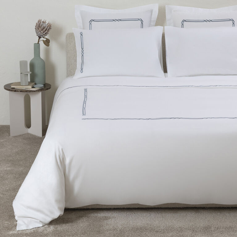 slide 1 Frame Embroidery Duvet Cover