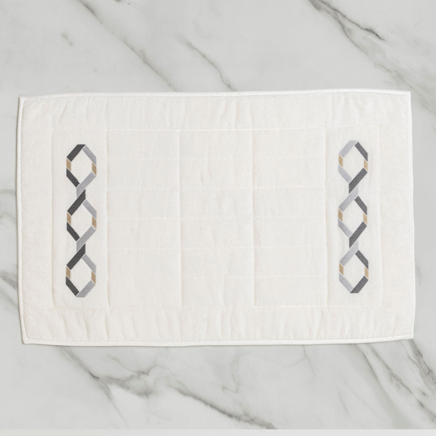 Embroidered bath mat deals