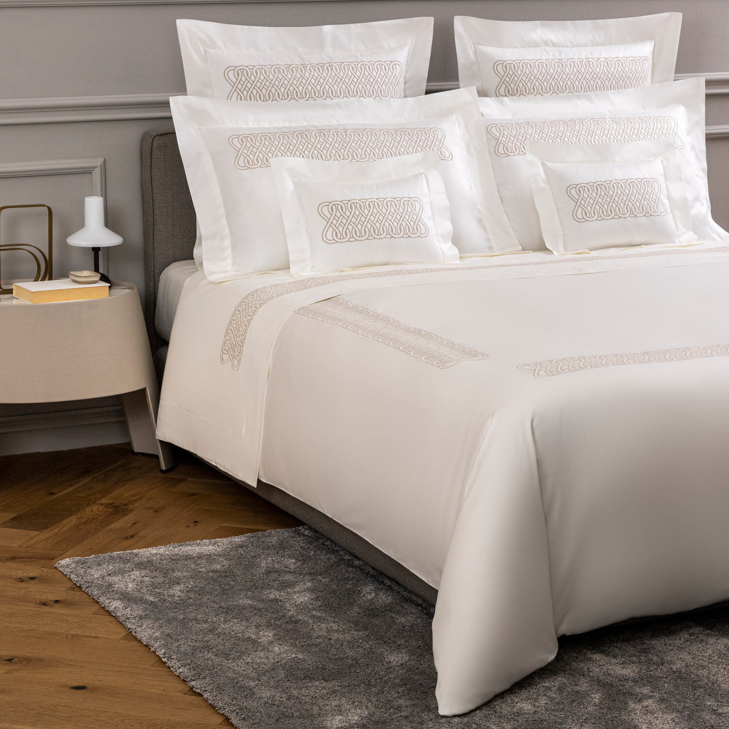 Auspicious Embroidered Duvet Cover