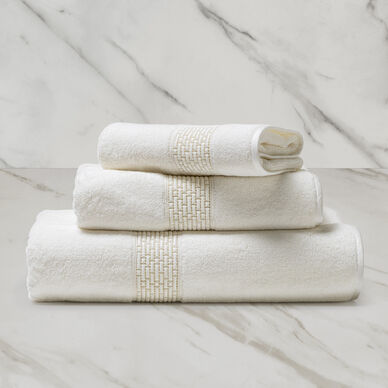 Frette Eternity Bath Towel in Beige, Cotton | Made in Portugal