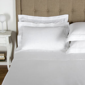 slide 2 Purity Doppio Ajour Linen Sheet Set