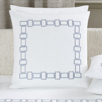 Bold Bicolor Embroidery Euro Pillowcase