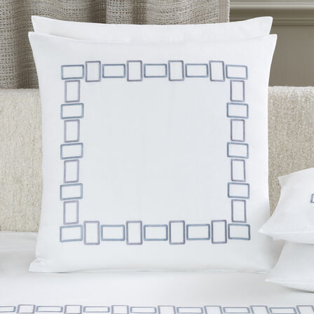 Bold Bicolor Embroidery Euro Pillowcase