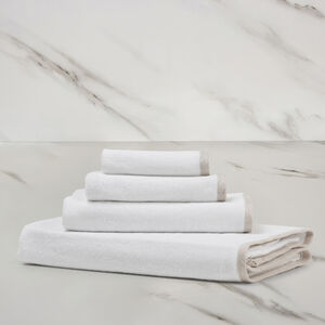 slide 1 Light Terry and Linen Crepe Bath Sheet