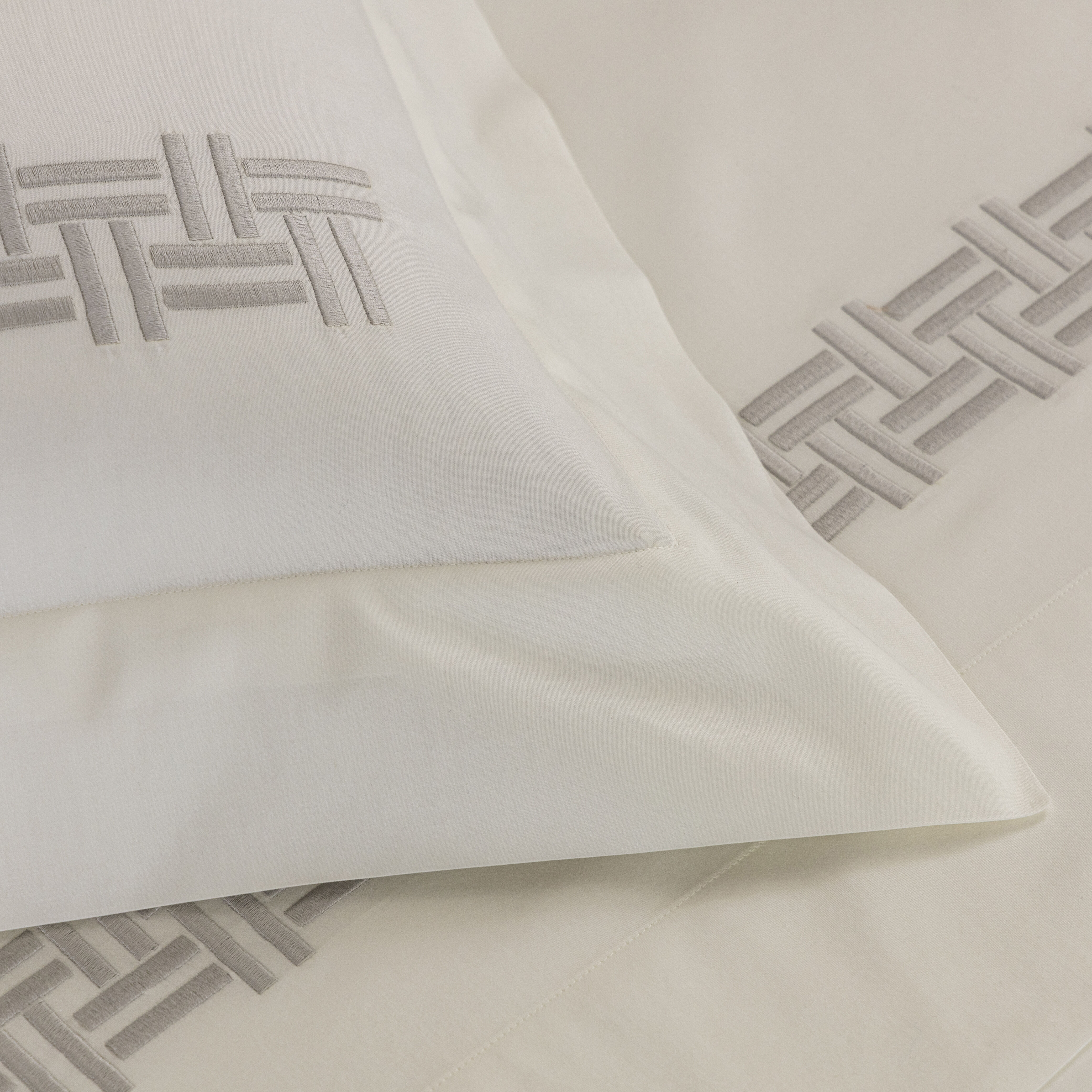 slide 4 Basket Weave Embroidered Sheet Set