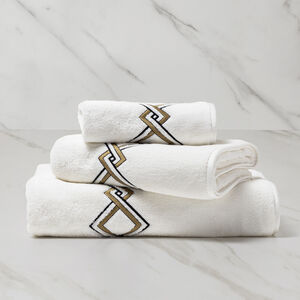 slide 1 Twist Embroidery Bath Towel