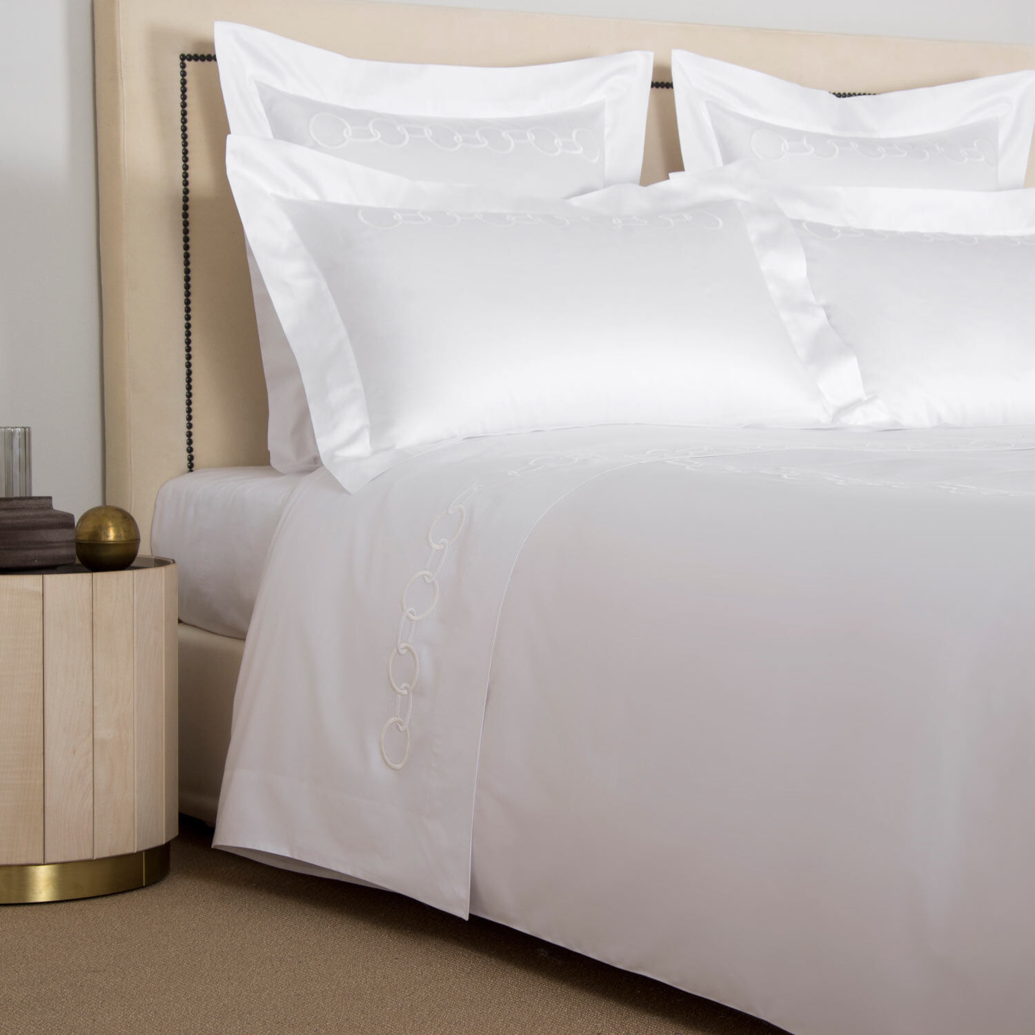 slide 2 Links Embroidered Duvet Cover