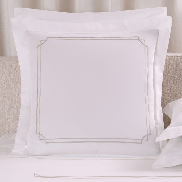 slide 1 Layering Embroidery Euro Sham