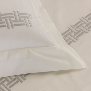 slide 3 Basket Weave Embroidered Boudoir
