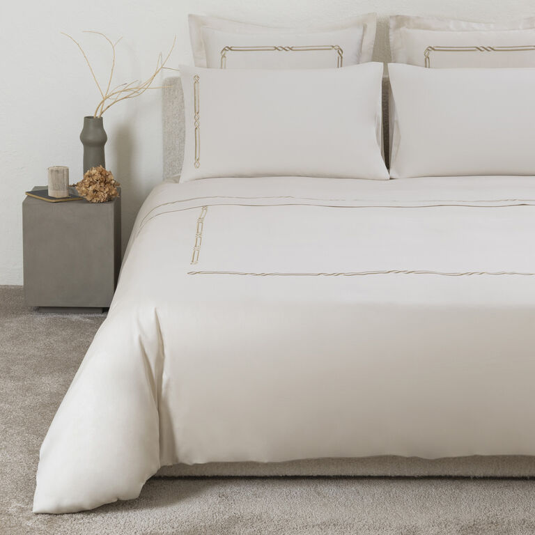 slide 1 Frame Embroidery Duvet Cover