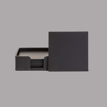 Basket Weave Gift Coaster Set