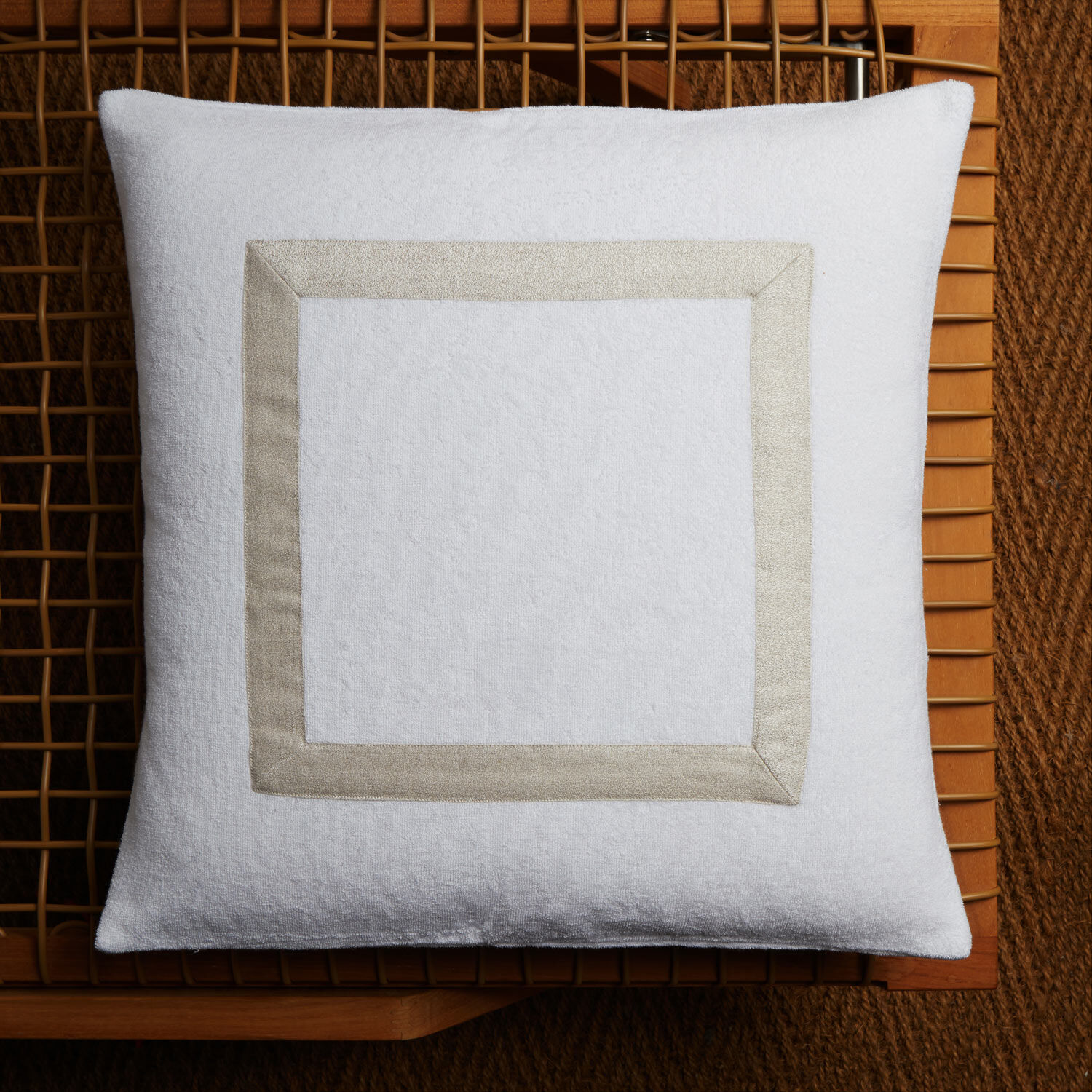 slide 2 Light Terry and Linen Crepe Decorative Cushion