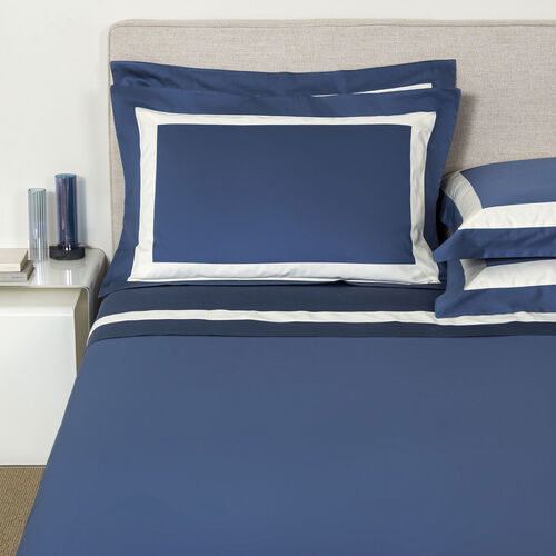 slide 2 New Horizon Sheet Set Brit Blue Ivory