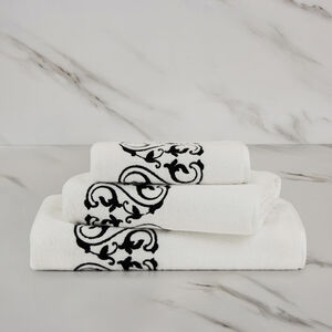 slide 1 Ornate Medallion Embroidered Hand Towel