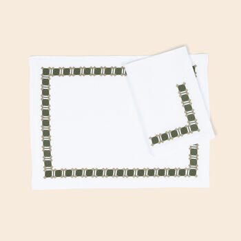 Deco Placemat and Napkins Set