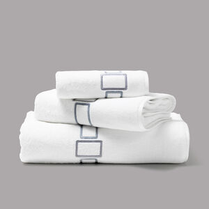 slide 3 Bold Bicolor Embroidery Bath Towel