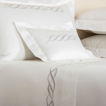 Pearls Embroidered Boudoir Sham