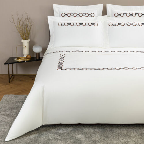 Links Embroidered Duvet Cover Frette