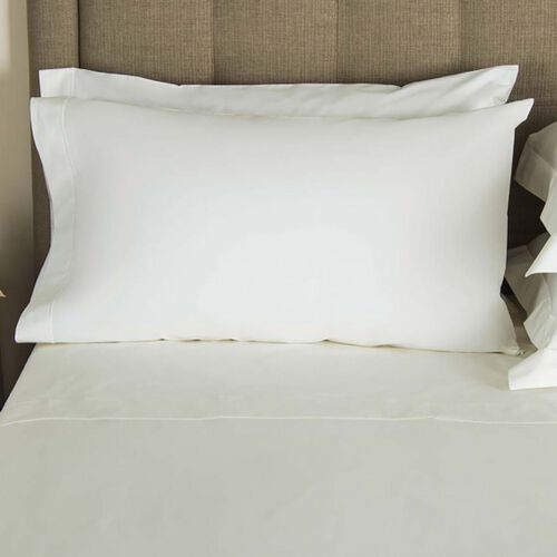FRETTE 2x King Pillowcases ITALY WHITE 1Bourdon Embroider New