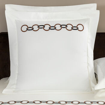 Links Embroidered Euro Sham