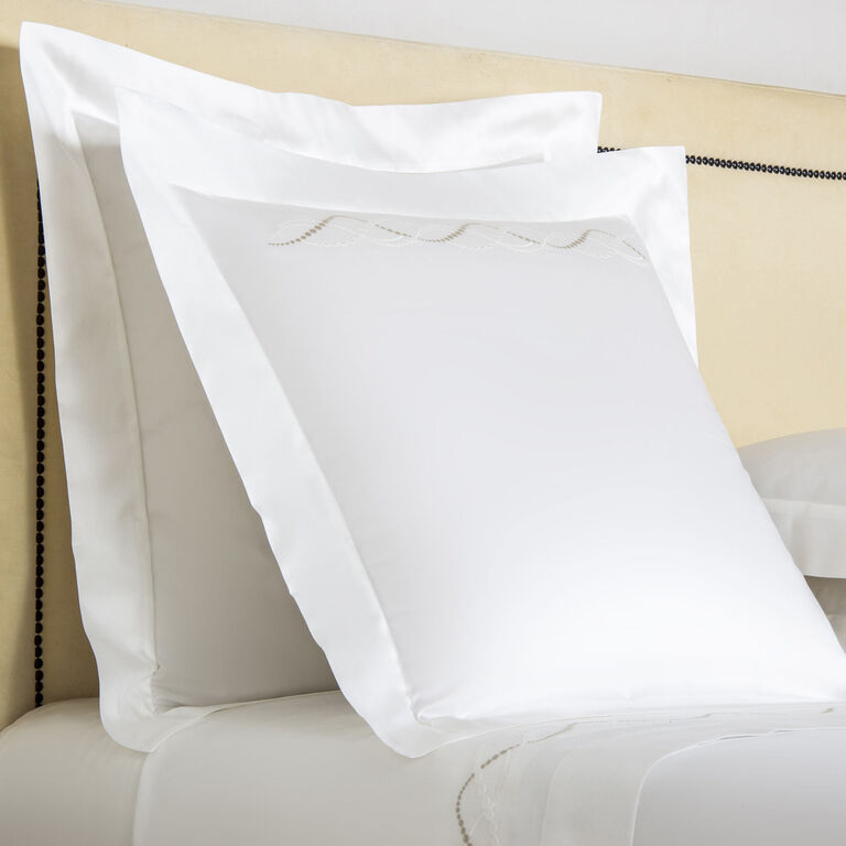 slide 2 Luminescent Pearls Embroidered Euro Sham