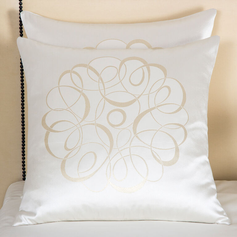 slide 1 Luxury Sparkling Swirl Decorative Pillow Cover