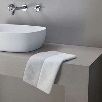 Graphite Border Hand Towel