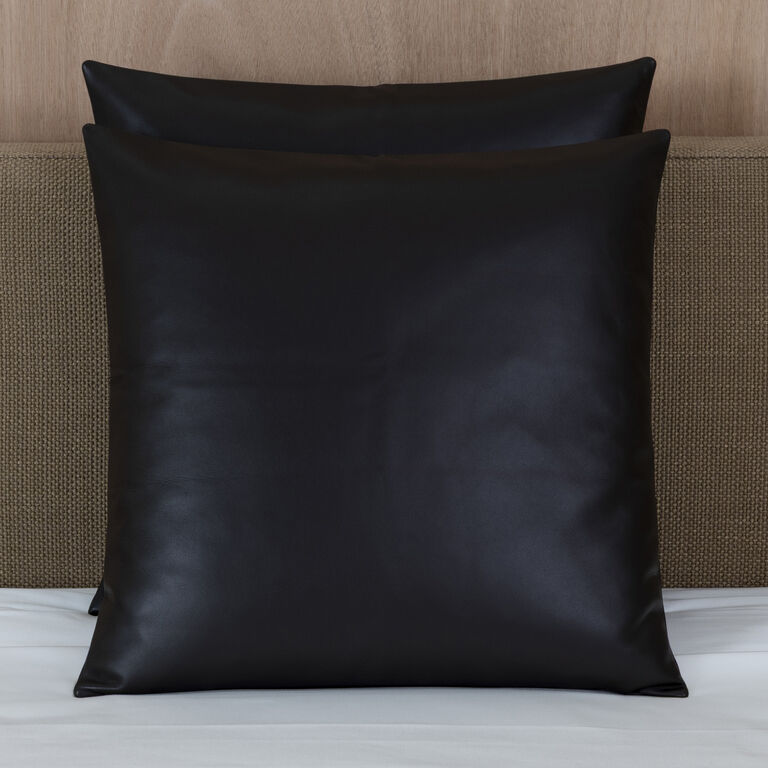slide 2 Luxury Soft Leather Decorative Pillow Cover