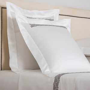 slide 2 Basket Weave Embroidered Euro Sham