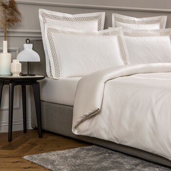 Lozenge Lace Duvet Cover