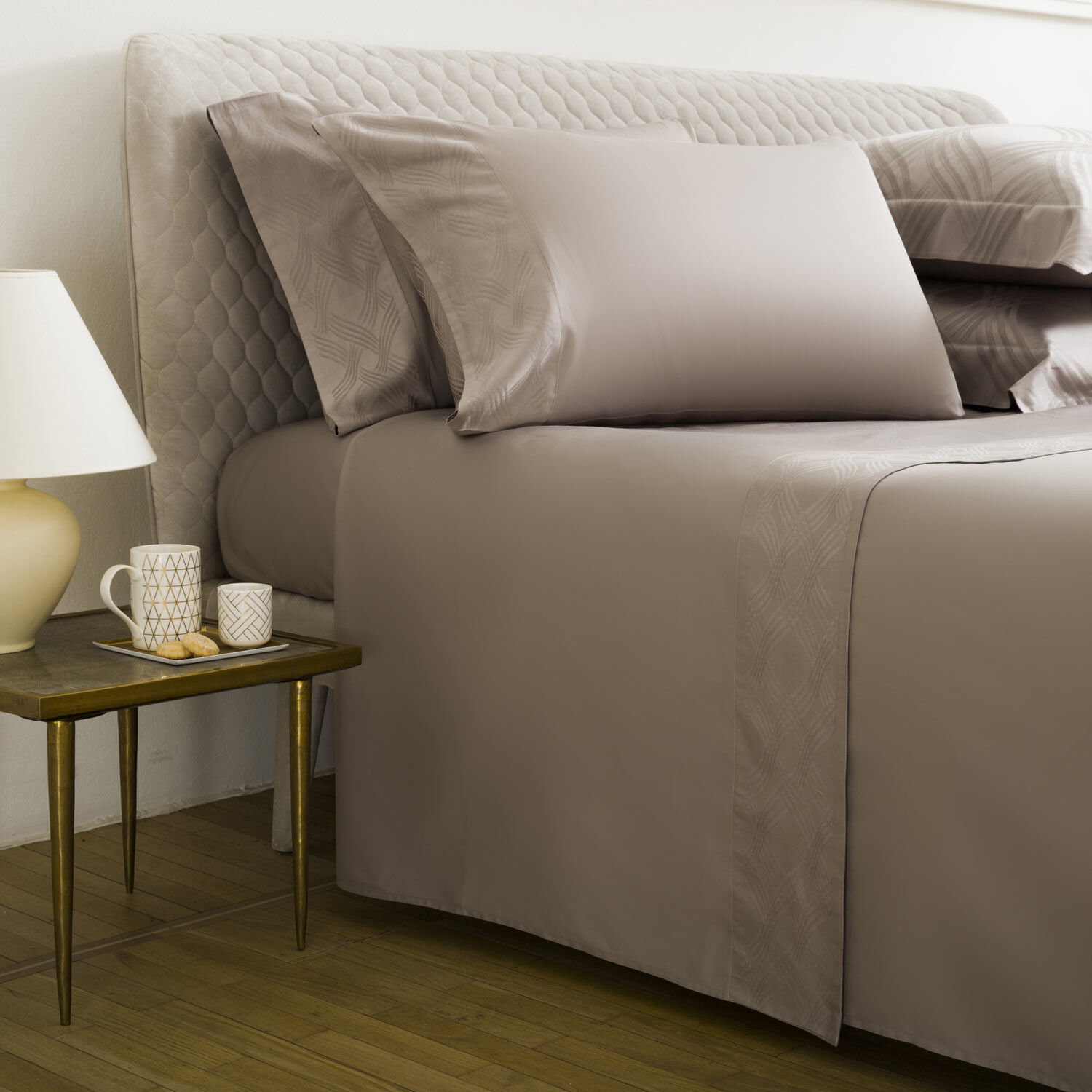 gant border sheet set turtledove gant sheet