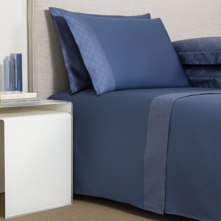 slide 1 Terragona Border Sheet Set Brit Blue