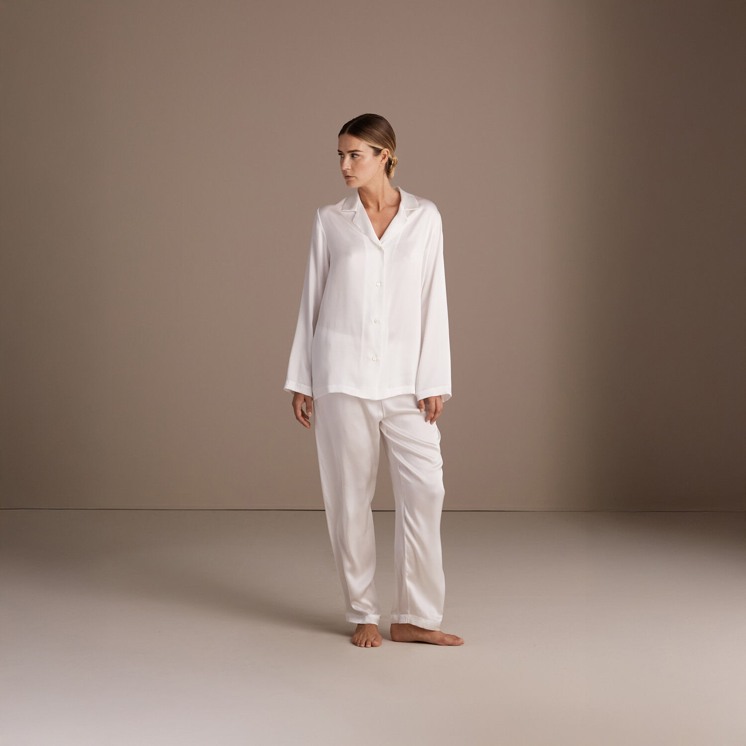 FRETTE ホワイト パジャマセット L Pyjamas - Luxury Linens | Frette