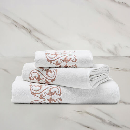 Ornate Medallion Embroidered Bath Towel