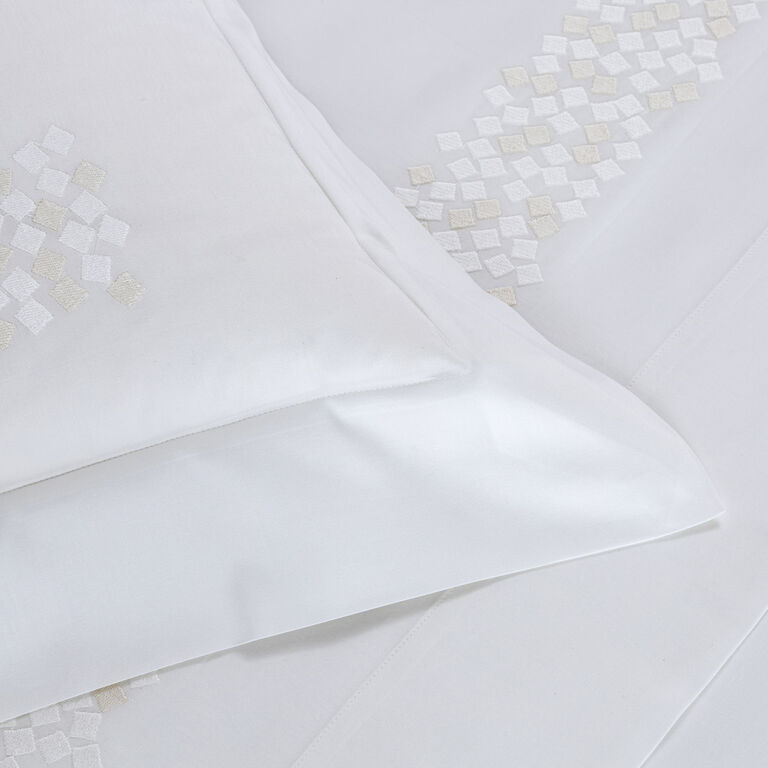 slide 3 Glimmer Embroidery Euro Sham