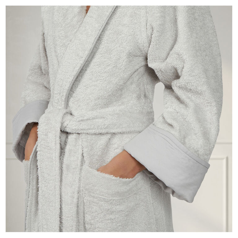 slide 3 Unito Shawl Collar Bathrobe