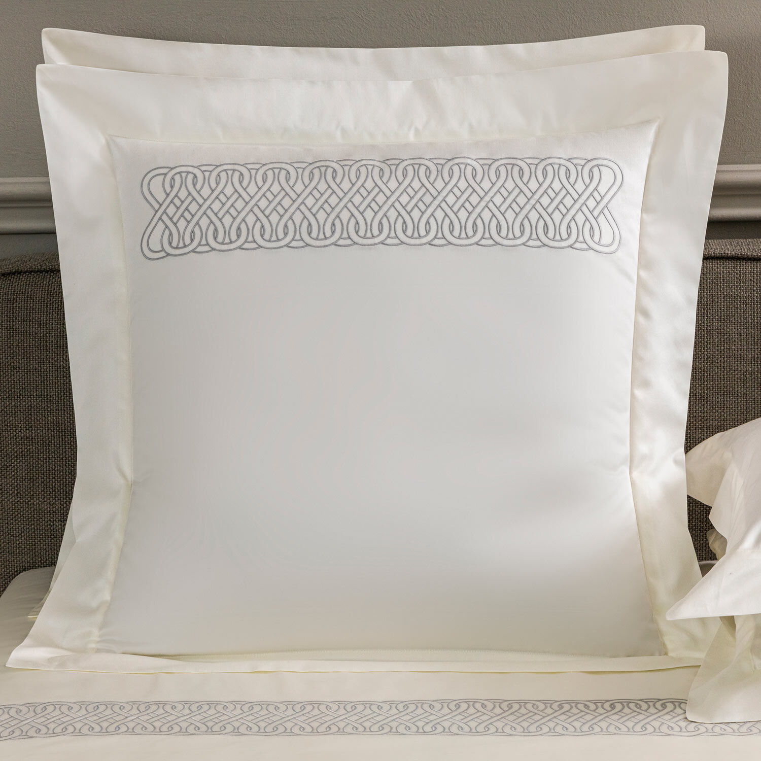 Auspicious Embroidered Euro Sham