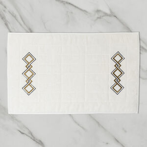 slide 2 Twist Embroidery Bath Mat